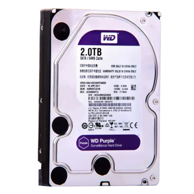 Western Digital WD Purple Surveillance HDD  2TB SATA 6.0Gb/s 3.5″ Hard Drive Camera AHD DVR IP NVR