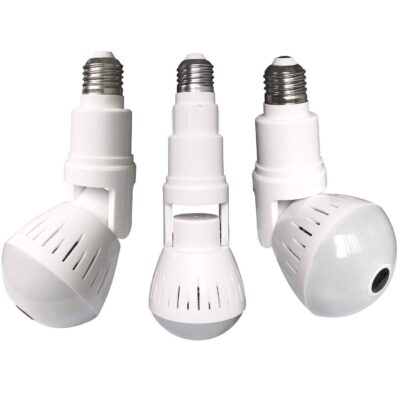 H.265 1080P WIFI PANORAMIC BULB CAMERA FOR SMARTPHONE REMOTE VIEWING